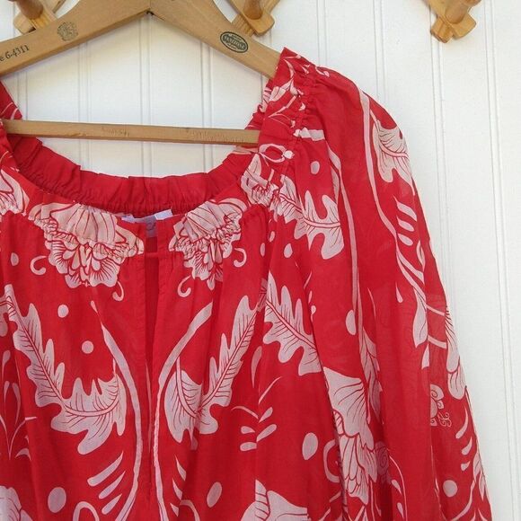 Alice McCall Without You Mini Dress Size 2 Red Scarlett Bloom Off Shoulder - Picture 5 of 12